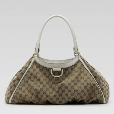 Gucci Hobo bags 189835 White Canvas Ladies