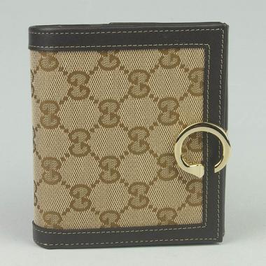 Quality Gucci Wallet 190390 Khaki Small Unisex Handbags