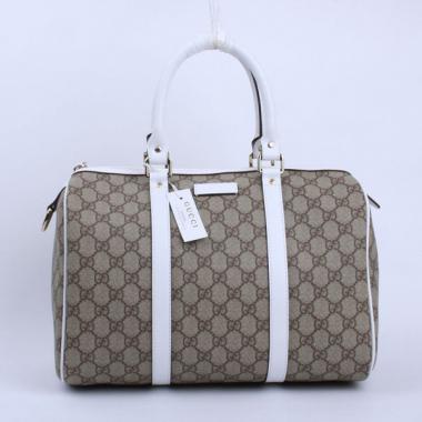 Gucci  Handle bags 193603 White Canvas HandBags