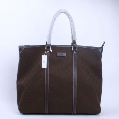 Gucci Tote bags 201482 Brown Canvas Ladies Handbag