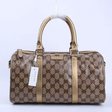 Replica Gucci  Handle bags 203696 Gold Canvas Medium Handbags