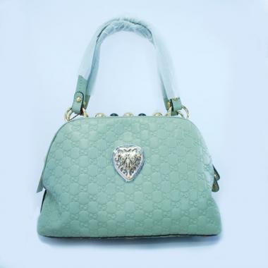 Gucci Shoulder bags 209600 Green Cow Leather Medium Bag