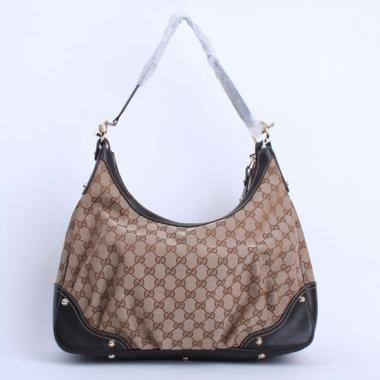 Gucci Hobo bags 211966 Khaki Large Cross Body Bag Replica