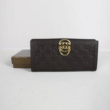 Gucci Wallet 224225 Brown Canvas Wallet