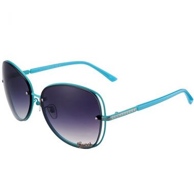 Gucci Aviator Gucci Logo On Lens Blue Frame Sunglasses 307890