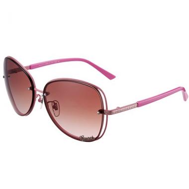 Gucci Aviator Gucci Logo On Lens Pink Frame Sunglasses 307889