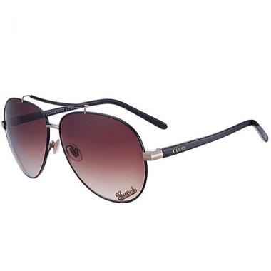 Gucci Aviator With Gucci Logo Black Sunglasses 307824