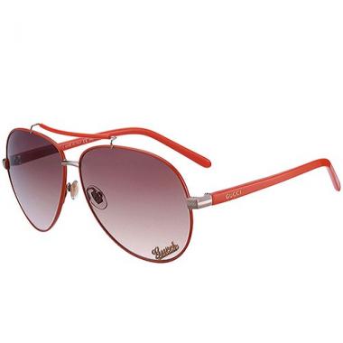 Gucci Aviator With Gucci Logo Orange Sunglasses 307825 Replica