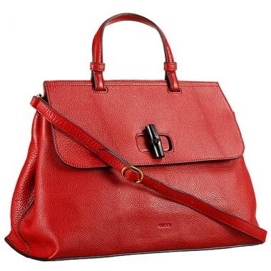 Gucci Bamboo Daily Bag Red