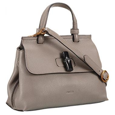 Replica Gucci Bamboo Daily Small Bag Grey