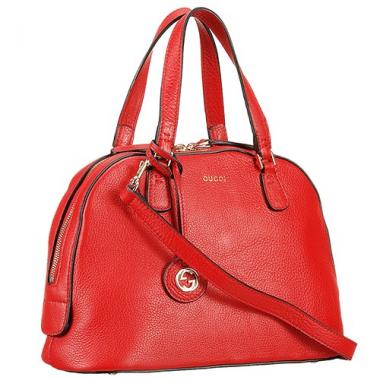 Gucci Bright Leather Bag Red