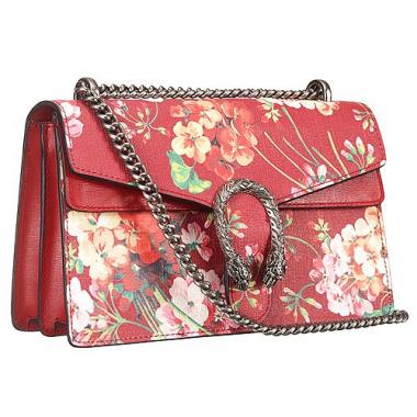 Gucci Dionysus Blooms Cerise Leather Small Bag 18926793 Replica