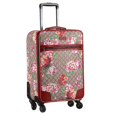 Gucci GG Supreme Blooms Red Print Luggage 18926978