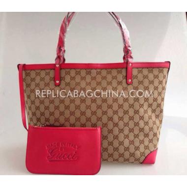 Gucci Handbag Calfskin Shopping Bag New Arrival Brown Replica