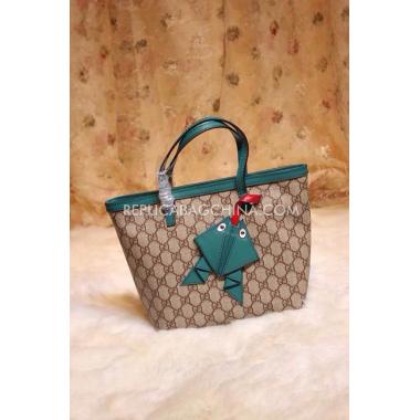 Cheap Gucci Calfskin Brown Handbag Shopping Bag