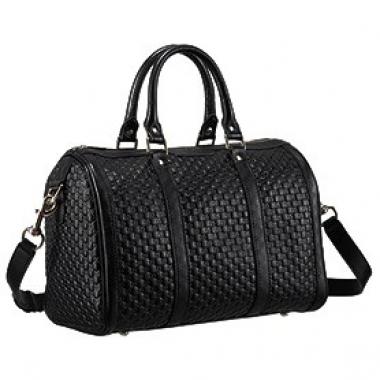 Gucci Nice Microguccissima Leather Boston Bag Black 607308