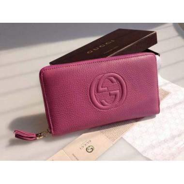 Cheap Gucci Wallet Calfskin Purple Purse