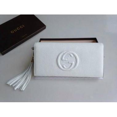 Gucci White Wallet Purse Calfskin Replica