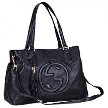 Replica Gucci Soho Black Leather Working Tote