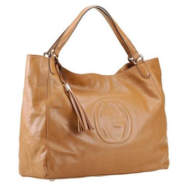 Gucci Soho Large Shoulder Bag Tan