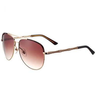 Gucci Ultra-light Aviator Brown Frame Sunglasses 308204