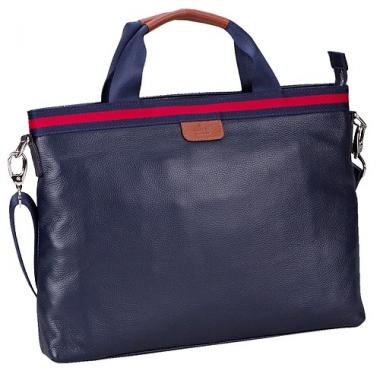 Cheap Gucci Web Navy Leather  Handle Medium Messenger Bag