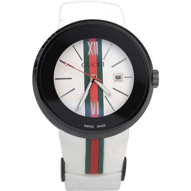 Gucci White Rubber Band White Round Dial 2165-301 Replica