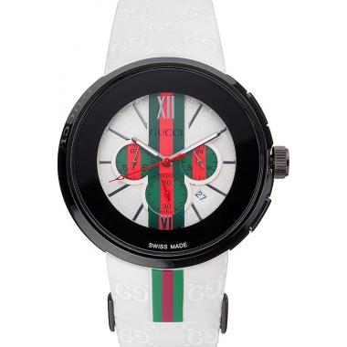 Gucci White Rubber Band White Round Dial 2165-310 Replica