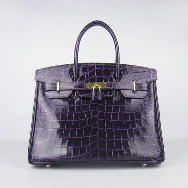 Cheap Hermes Birkin 6088 Handbag Crocodile Purple