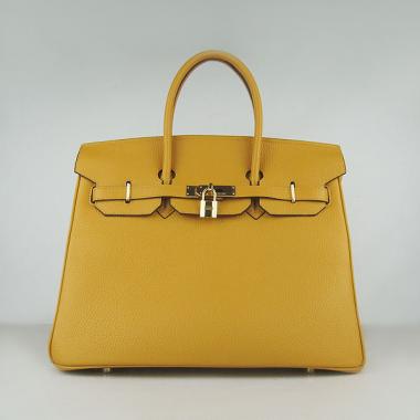 Hermes Birkin 6089 Ladies Cow Leather Yellow Bag