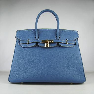 Hermes Birkin 6089 Handbag Blue