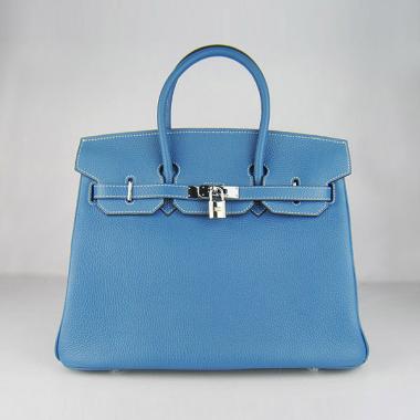 Cheap Hermes Birkin 6089 Handbag Blue HM09308