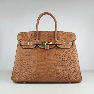 Hermes Birkin 6089 Ladies Crocodile Coffee