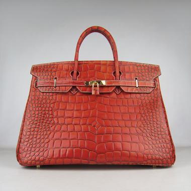 Hermes Birkin 6099 Ladies Handbag Red