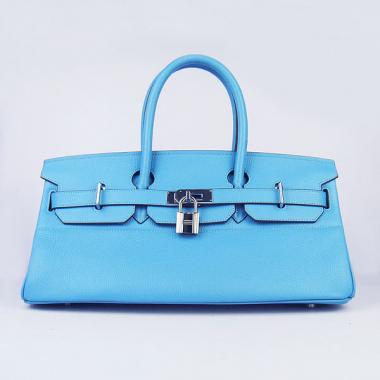 Hermes Birkin 6109 Ladies Handbag Blue