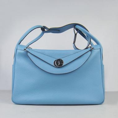 Hermes Lindy 6208 Ladies Cross Body Bag Blue