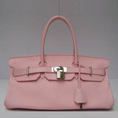 Hermes Birkin 62642 Ladies Cow Leather Pink Handbag