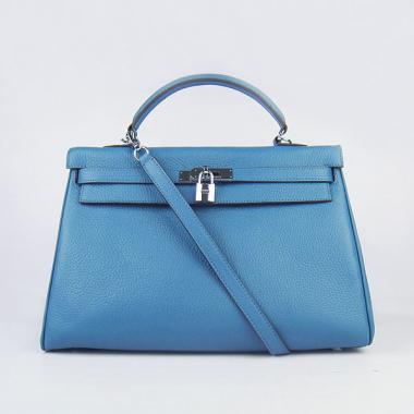 Hermes Kelly 6308 Ladies Blue Handbag