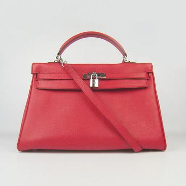 Hermes Kelly 6308 Ladies Cow Leather Red Bag