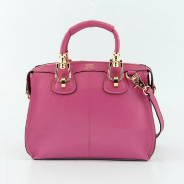 Hermes  bags 9048 Ladies Cow Leather Pink