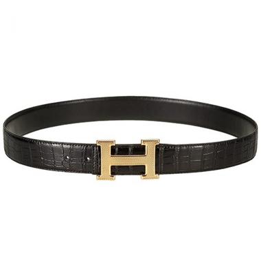 Hermes Alligator Black With Gold 