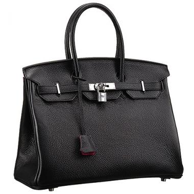 Hermes Birkin 35 Black/Pink Lining 607486