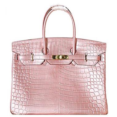 Hermes Birkin 35 Crocodile Rose Dragee 608058