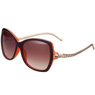 Hermes Chain Motif Orange Sunglasses 307836