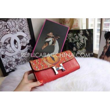 Hermes Clutch Wallet Red