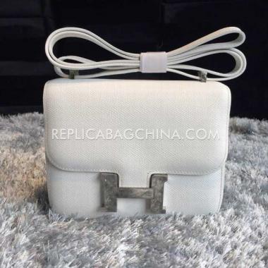 Hermes Constance White Bag Replica