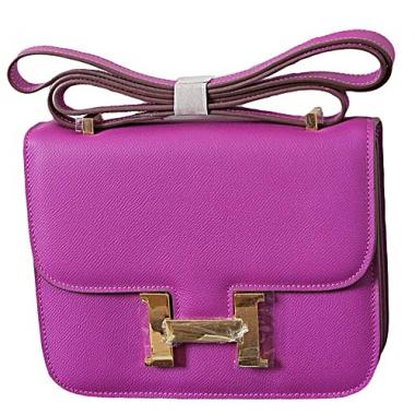 Hermes Constance Cyclamen With Gold Hardware 608113