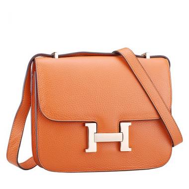 Hermes Constance Orange with Golden Buckle