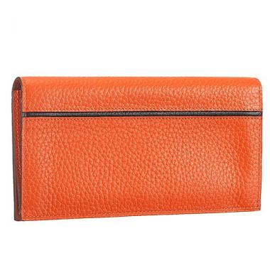 Hermes Fleming Long Wallet Orange 18926960