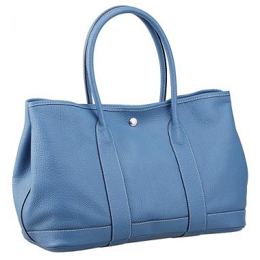 Hermes Garden Party Tote Blue Replica